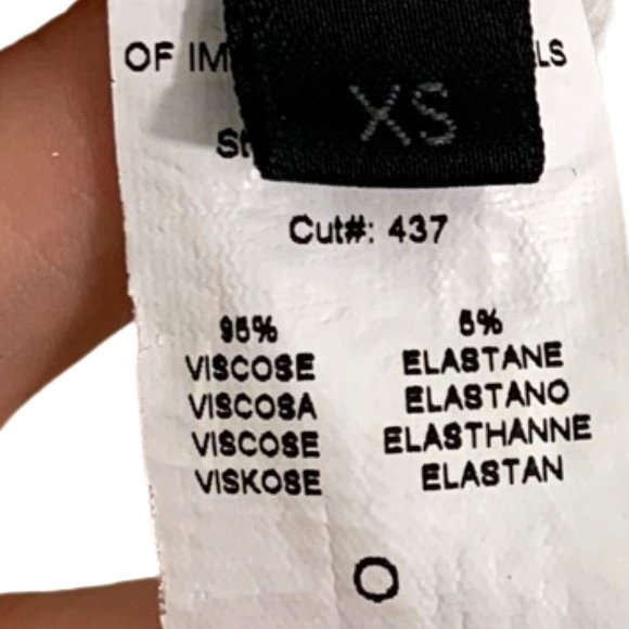 White/Off White Ribbed Designer Tank Top - Picture 4 of 4